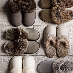RH Luxe (faux) Fur Slippers - NWT